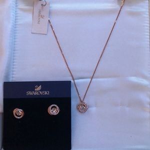 Swarovski Necklace and Earring Set